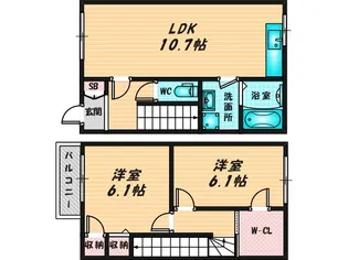 ジィプソフィラの間取り