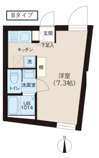 レピュア落合南長崎駅前【3階】の間取り