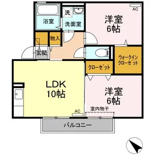 クレッシェンド【2階】の間取り