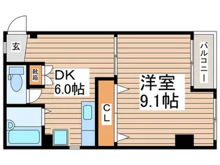 イソヤマンション【2階】の間取り