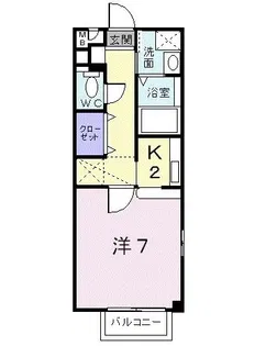 コスモ渡邉 II【1階】の間取り