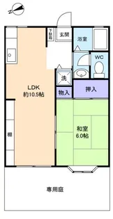ガーデンハイツ西志津【1階】の間取り