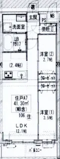 GENOVIA梅島【5階】の間取り