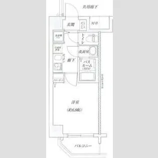 レジデンス福島II【8階】の間取り