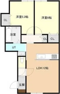 S.CREST山の手【2階】の間取り