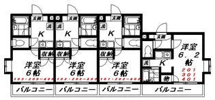 東京都大田区大森北6【マンション】の間取り