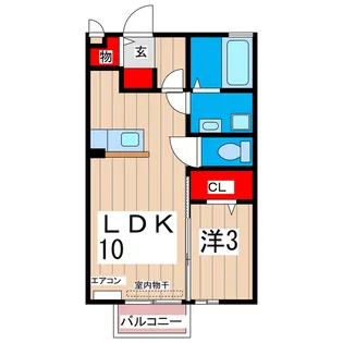 ハイマート日立SII【1階】の間取り