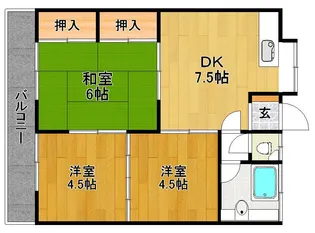 セゾンコート【2階】の間取り