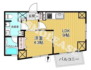 東京都品川区西五反田4【マンション】の間取り