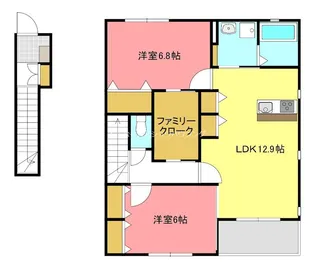 メゾン ソレイユ【2階】の間取り