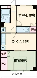 瑞江サングリーンビル【4階】の間取り