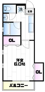 ヒルズ国立15【2階】の間取り