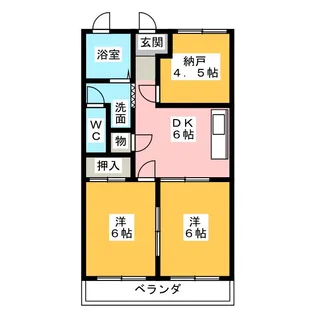 サンシャイン24【4階】の間取り