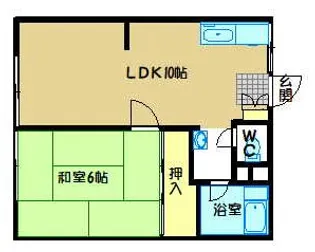 パナハイツ佐藤【1階】の間取り