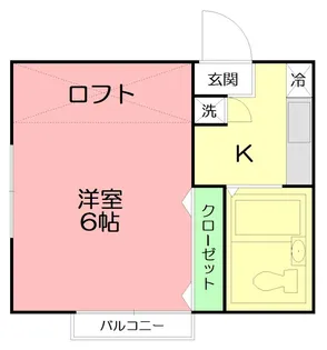 パームタウン【2階】の間取り