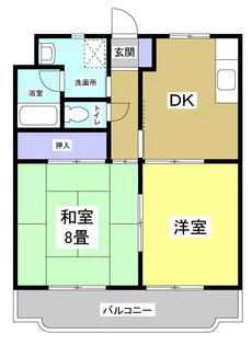マンションカズ【1階】の間取り