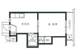 コーポカワモト【3階】の間取り