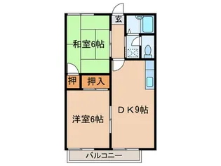 コスモハイツ伊藤【2階】の間取り
