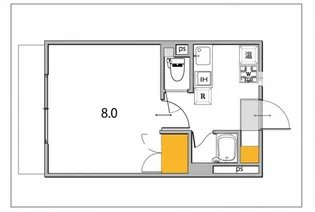 イースト207【2階】の間取り