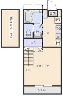 1Kの間取り画像