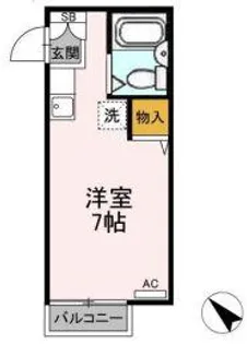 サンライフ内山II【2階】の間取り
