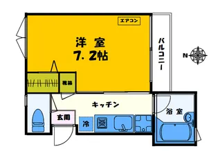 ヴィラSC【2階】の間取り