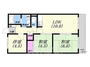 エム苦楽園【3階】の間取り