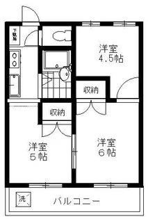 メゾン美住【2階】の間取り