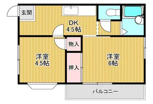 ウエストレジデンス【3階】の間取り
