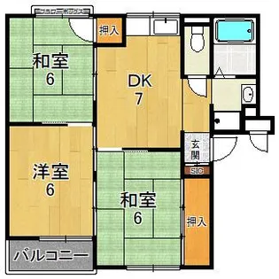 大阪府大阪市鶴見区安田1【アパート】の間取り