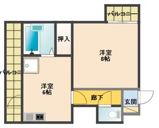 福井県福井市和田2【マンション】の間取り