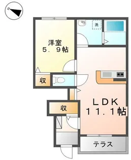 Casa美輪I【1階】の間取り