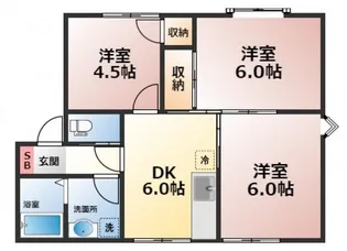 グリーンハウス1【2階】の間取り