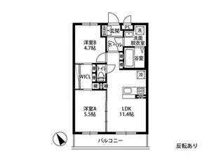 Solana B【4階】の間取り