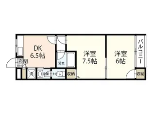 寺田ビル(庚午)【3階】の間取り