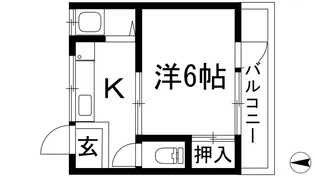 住吉マンション【3階】の間取り