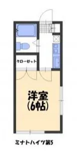 ミナトハイツ第5【2階】の間取り