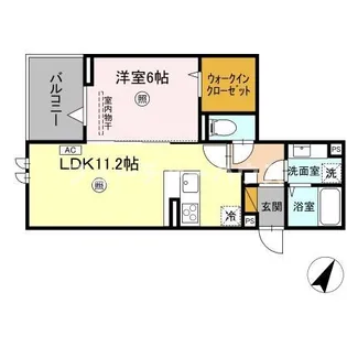 プロスター元山町【2階】の間取り