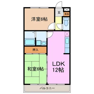 アビタマルフクIII【1階】の間取り