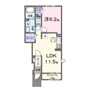 アコール【1階】の間取り