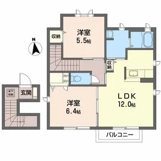 えーでる’わいすII【2階】の間取り