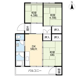 UR志徳【5階】の間取り