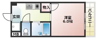 1Kの間取り画像