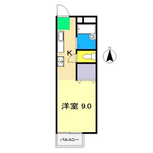ディライト弥生【2階】の間取り