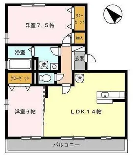 ボナール【2階】の間取り