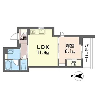 フルール・パレ【2階】の間取り