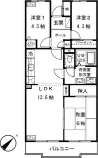 3LDKの間取り画像