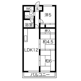 ウィンズ山手【4階】の間取り