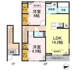 神奈川県秦野市千村5【アパート】の間取り