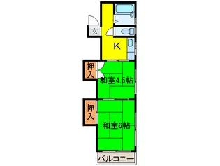 山中ビル【2階】の間取り